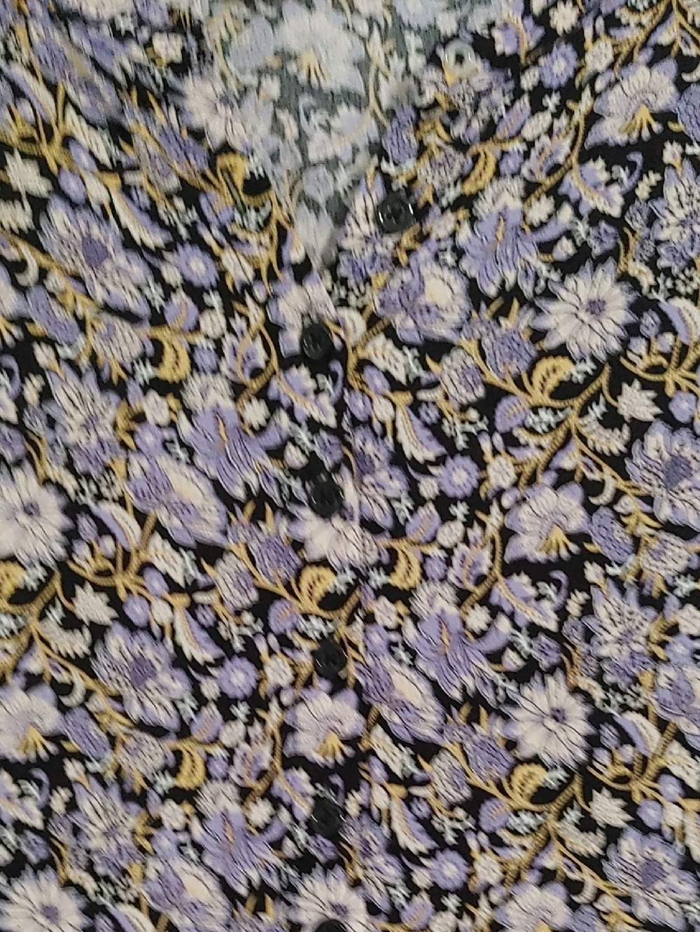 ellos Floral Midi Dress in Lavender and Black Plus Size 18/20 EUC Cottagecore - Picture 4 of 7